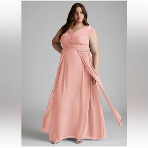 Azazie Organa Bridesmaid Dress Size A16 Floor Length Formal Gown